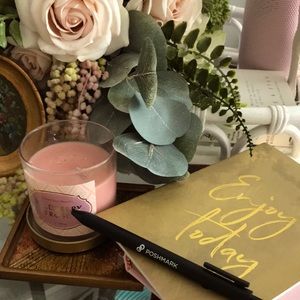 Journal Notebook,Perfect Purse Sized Pad,  Enjoy Today! , Pocket Sized